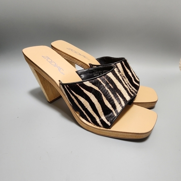 Zodiac Shoes - NEW Vintage  Zodiac Women’s Heels Size 10Slip On Sandals Strappy Platform